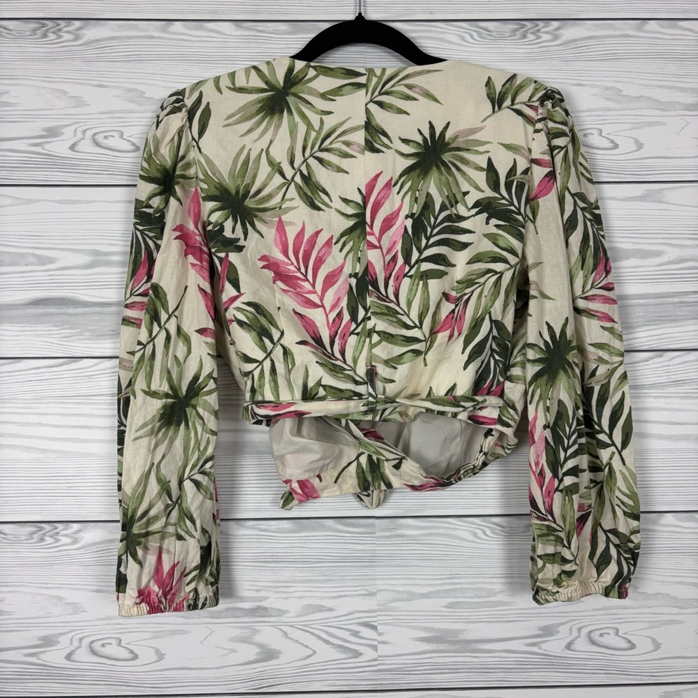 Gal Meets Glam Collection Stevie Palm Print Two Piece Set Size 6 - Picture 7 of 16